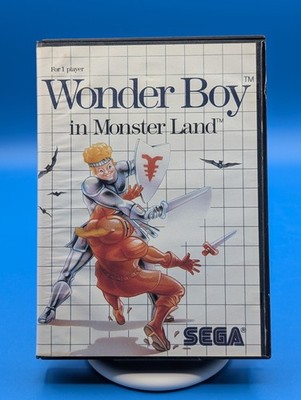 Wonder Boy in Monster Land (Sega Master System, 1987), Game And Box, Tested 