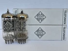 2x ECC83 / 12AX7 TELEFUNKEN tubes - RIBBED  plates - ECC 83 - 1957