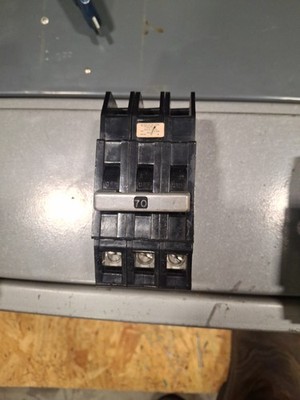 ZINSCO 70 AMP 3 POLE 240V ISSUE JZ-11 USED, IN GOOD CONDITION