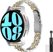 Slim Stainless Steel Strap Compatible with Samsung Galaxy Watch 7 40mm 44mm