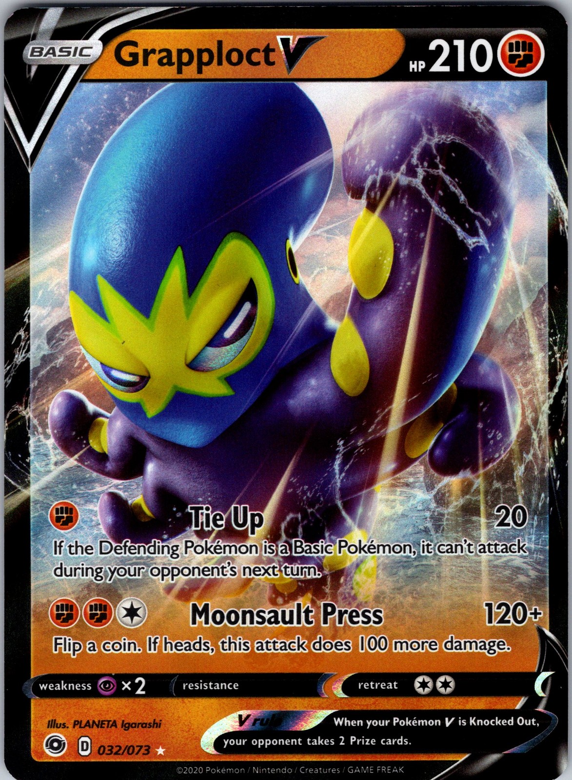 Grapploct V 32/73 Champion's Path Pokemon TCG NM