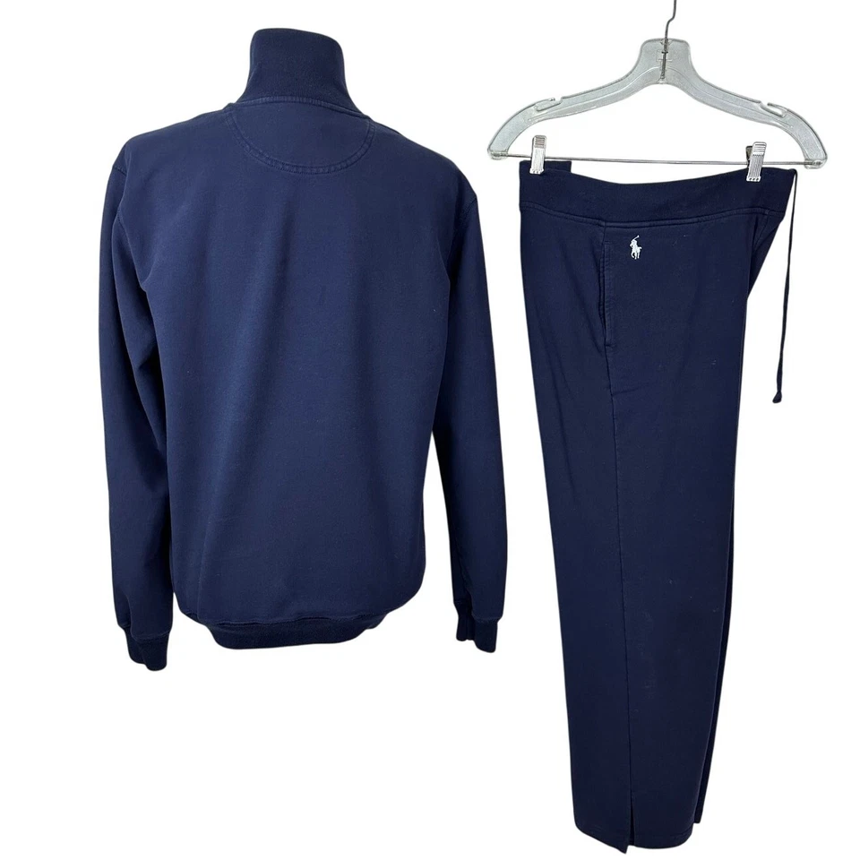 Ralph Lauren Mujer Azul Marino Chaqueta LG y Pantalones SM Conjunto Deportivo Jogger Track  Foto 3 de 4