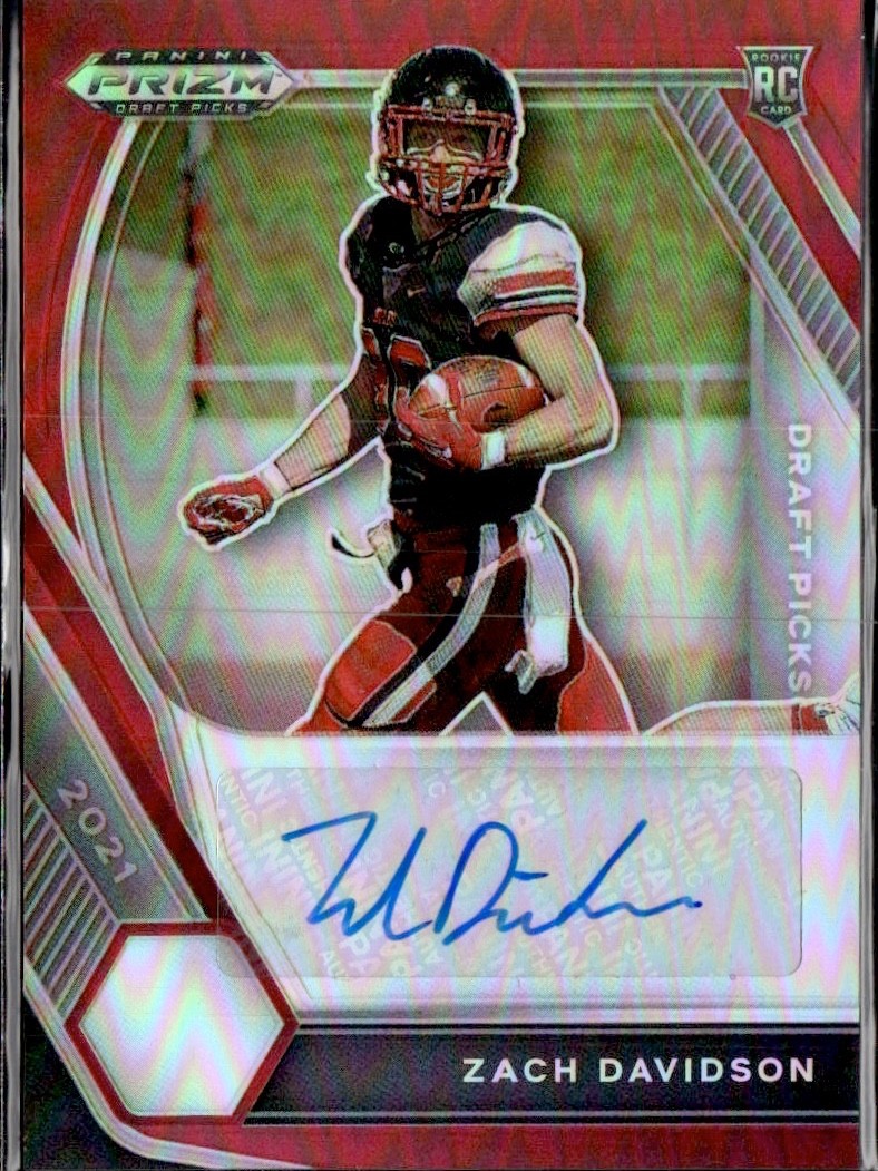Zach Davidson Panini Prizm Draft Picks Draft Picks Autographs #DPAZAD Red