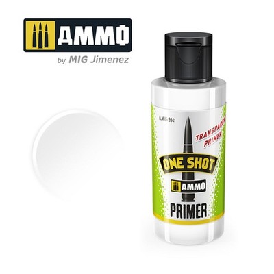 Ammo A.MIG-2041 (116,50 /l) ONE SHOT PRIMER Transparent 60ml, Brush+Airbrush