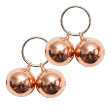 4 Pack Cat  Dog Copper Bells - Pet Tracker Training  Pet Collar Accessories...