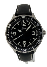 Sinn 657 Fliegeruhr Automatik 41mm Edelstahlgehäuse Lederband mit Box o. Papie
