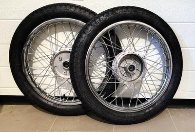 2x Komplettrad Speichenrad Chrom Felge 1,6x16 Rad für Simson S51 S50 S70 KR51 - Bild 1 von 2