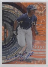 2017 Bowman High Tek Orange Magma Diffractor 10/25 Corey Ray #BHT-CR Auto 6o3