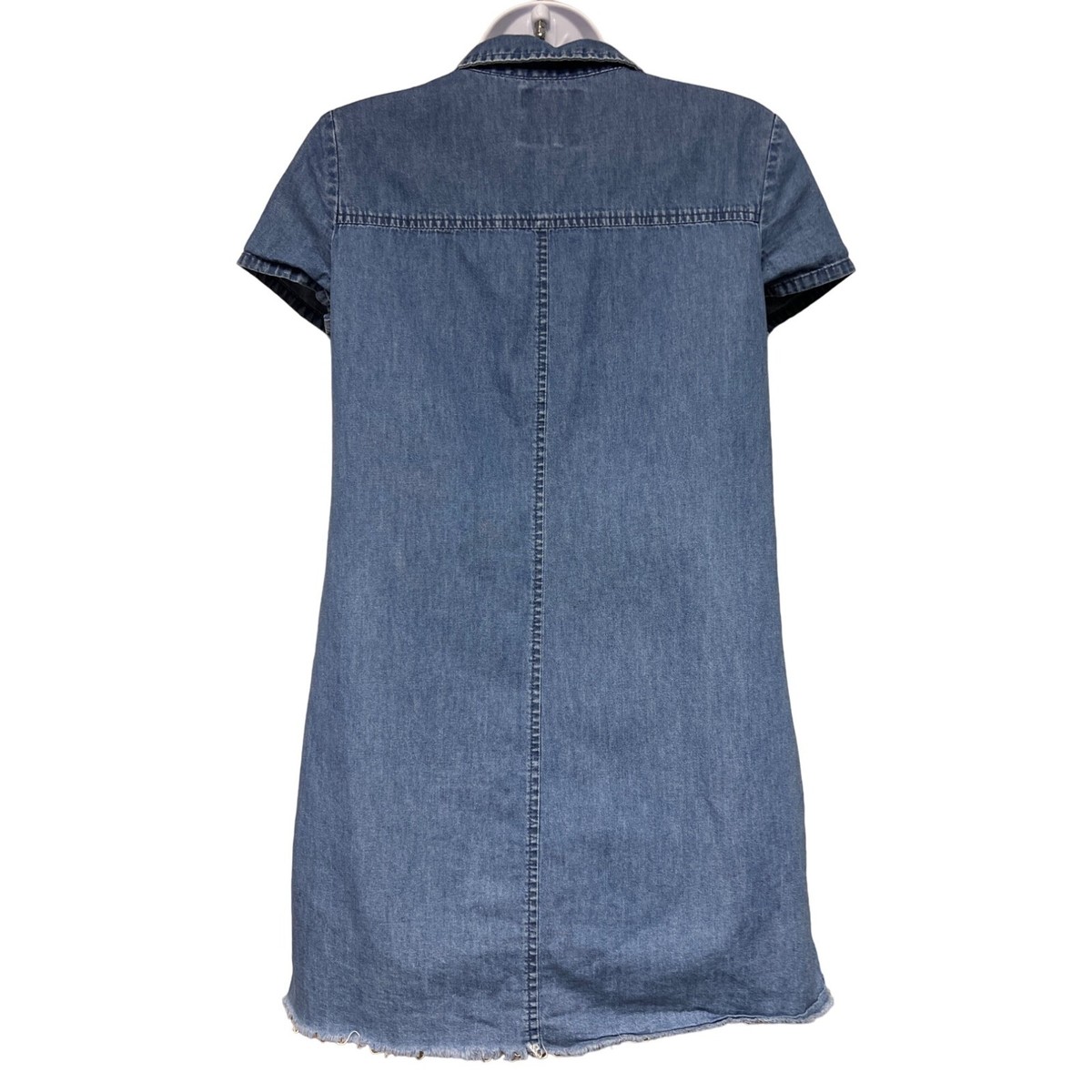 zara trafaluc denim dress Zara - Trf Denim Mini Dress - Blue - S