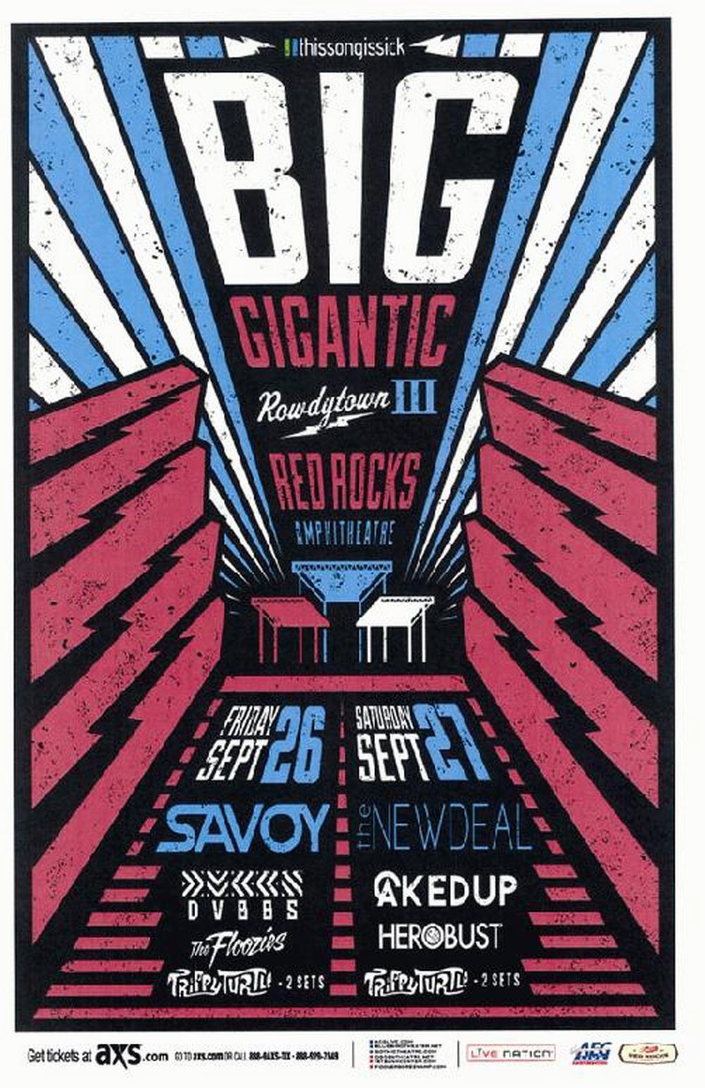 Deal Red Rocks 2014 Concert Poster Electronica