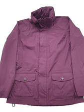 Brasher Live To Walk Hooded Jacket Walking Hiking Purple Coat Womens Uk 10
