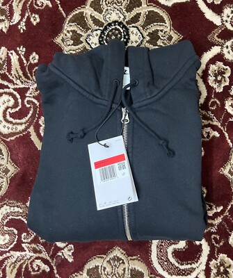 Men's Nike x Stussy Loose Fit Hoodie Pullover Fleece Zip Jacket