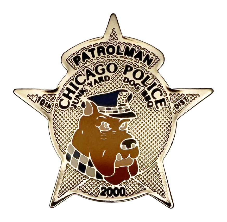 CHICAGO POLICE DEPARTMENT STAR: 10th District Junk Yard Dog BBQ (2000)