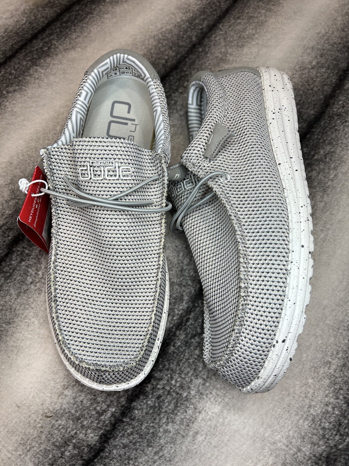 Hey Dude Wally Sox In Ash Mens Size 10 