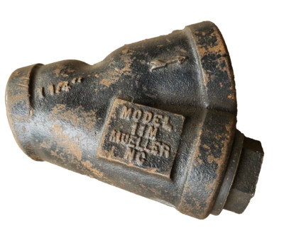 (QTY:1) MULLER NC MODEL 11M 1-1/4 in. 250 Wye Strainer with Blow-Off Outlet