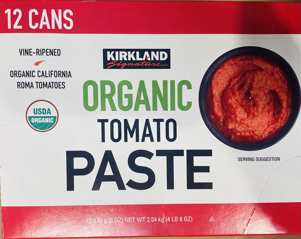 Kirkland Signature Organic California Roma Tomato Paste 6 oz Cans