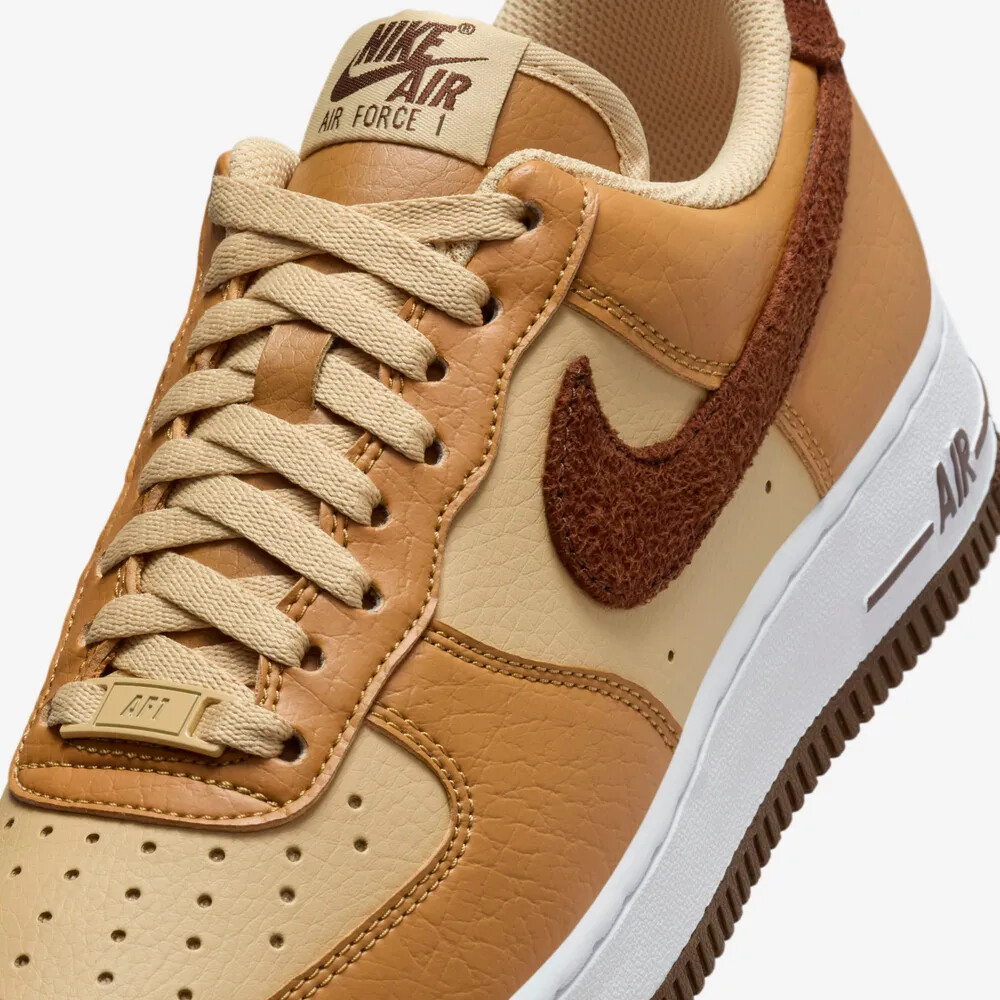 New Nike Women's Air Force 1 '07 NN Shoes - Flax/ Cacao Wow