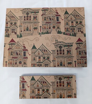 2 Vintage Marting's Gift Boxes Christmas Themed; Embossed, 2 Sizes