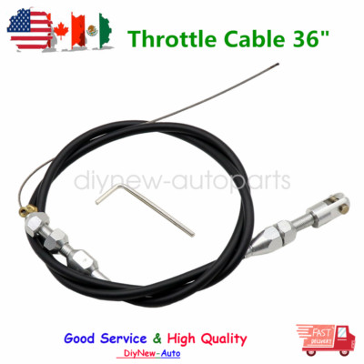 LS1 Chevy 36'' Stainless Steel Black Throttle Cable 4.8 5.3 5.7 6.0 Engine LS