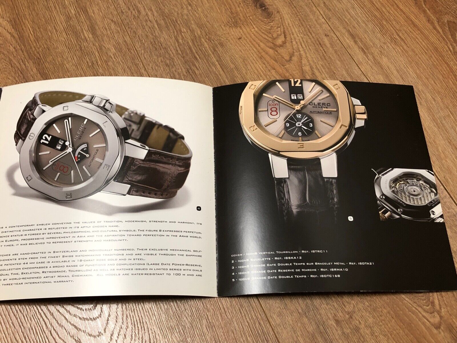 Booklet - Clerc Icon8 - Watches Collection - Collection Watches - English