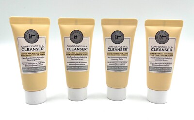 Sealed! 4 Pc x It Cosmetics Confidence In A Cleanser 20ml*4=80ml / 2.4 oz Total