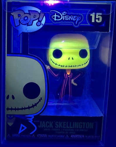 Funko POP Disney The Nightmare Before Christmas Jack Skellington Black Light - Picture 7 of 7
