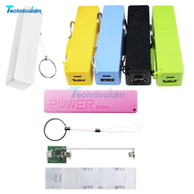 Portable USB 18650 Battery Charger External Power Bank Case Pack Box W/Key Chain
