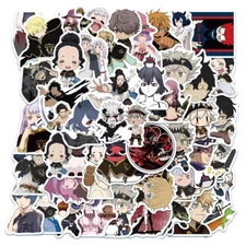Mix 10/50 PCs Black Clover Anime Luggage Notebook Bottle Sticker-No Duplicate
