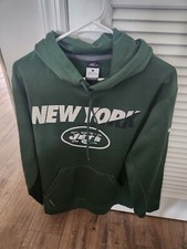 Large NY Jets Nike Therma Fit Hooded Sweatshirt  Pockets  Smoke Free Home