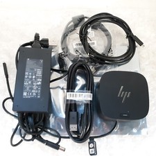 HP ThunderBolt Dock G4 HSN-IX03 4J0A2AA ABA w/ OEM 120w AC USB 3.0 USB-C DP