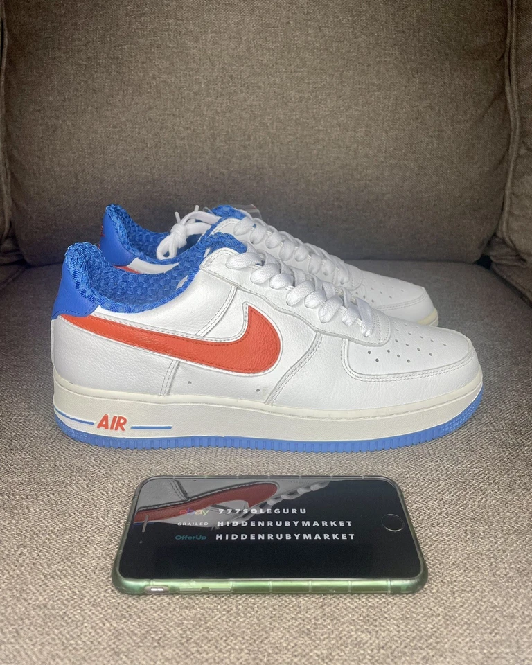 Nike Air Force 1 Low Knicks talla 8.5 AF1 co.jp blanco roto og raro Mets Jordan Max Foto 3 de 4