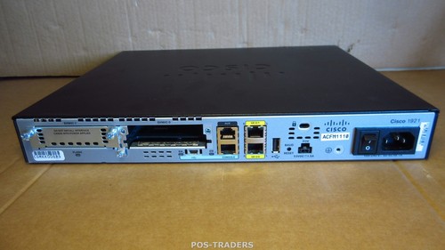Routeur réseau Gigabit CISCO 1921 V05 ISR 2x Gbit 2x EHWIC 1921/K9 + OREILLES RACK - Photo 2/5