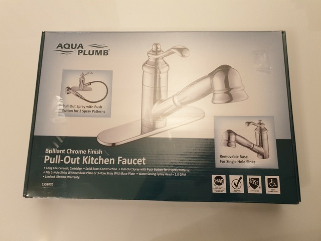 Aqua Plumb Pull-Out Kitchen Deck Faucet 1558070 for sale ...