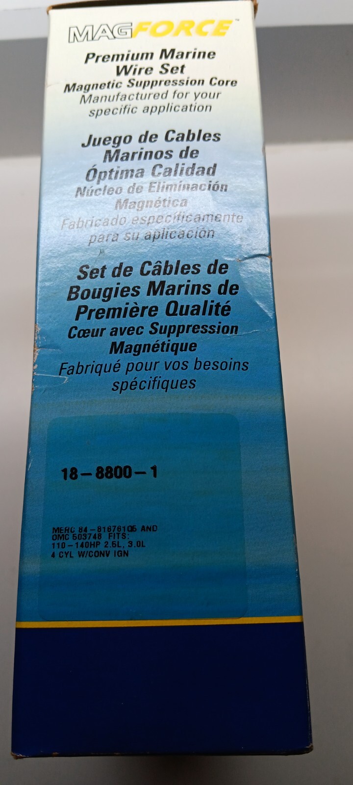 New Sierra Mag Force Premium Marine Wire Set Mercrusier 4 cylinder 18-8800-1