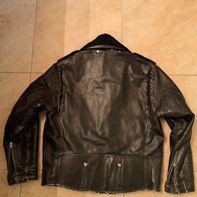 Harley Davidson Leather Jacket Panhead Hydra Glide 1950s Police