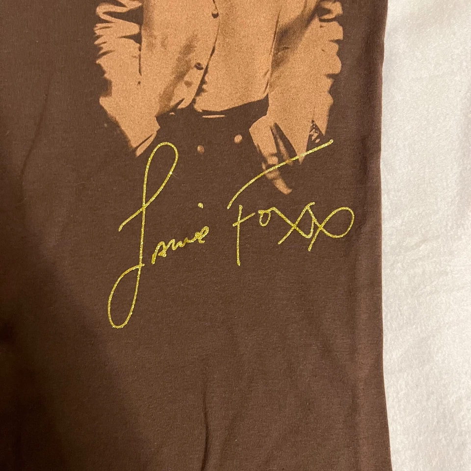 Camiseta Jammie Foxx American Apparel para mujer talla XL marrón hecha en EE. UU. Foto 2 de 4