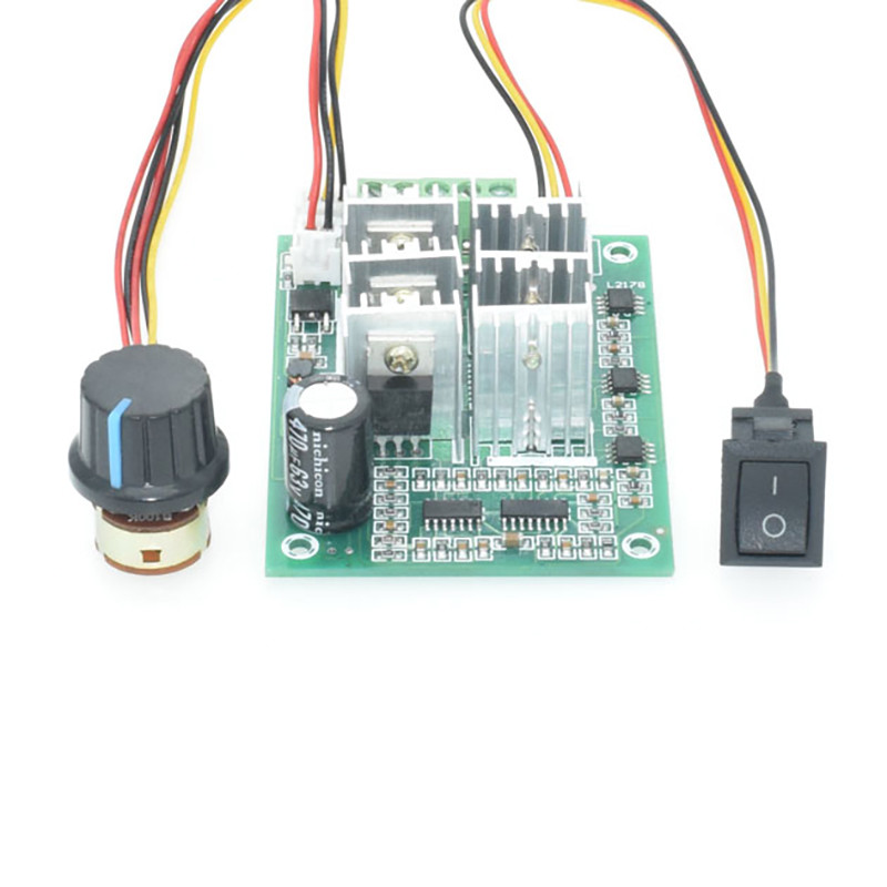 Moteur Sans Balais DC 5V-36V 15A, Supports Et Accessoires Contrôleur Contrôleur De Vitesse De Moteur Sans Balais Triphasé Carte De Commande De Moteur CW CCW Commutateur Réversible Module De Régulateur