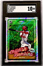 2019 Donruss N5 Juan Soto Nicknames Childish Bambino RAPTURE SGC 10 GEM MINT