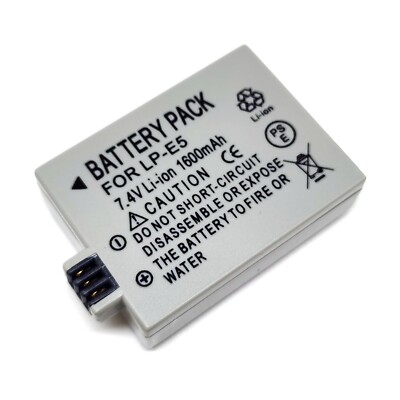 CANON DS126231 バッテリー　フラッシュ付き Li-ion Battery Pack For LP-E5 Canon DS126181 DS126231 DS126191