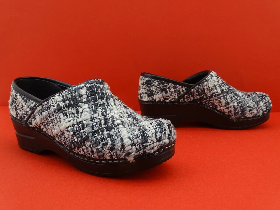 Sanita Original Tilly Closed Textile Clogs Pantoffeln schwarz NEU 38