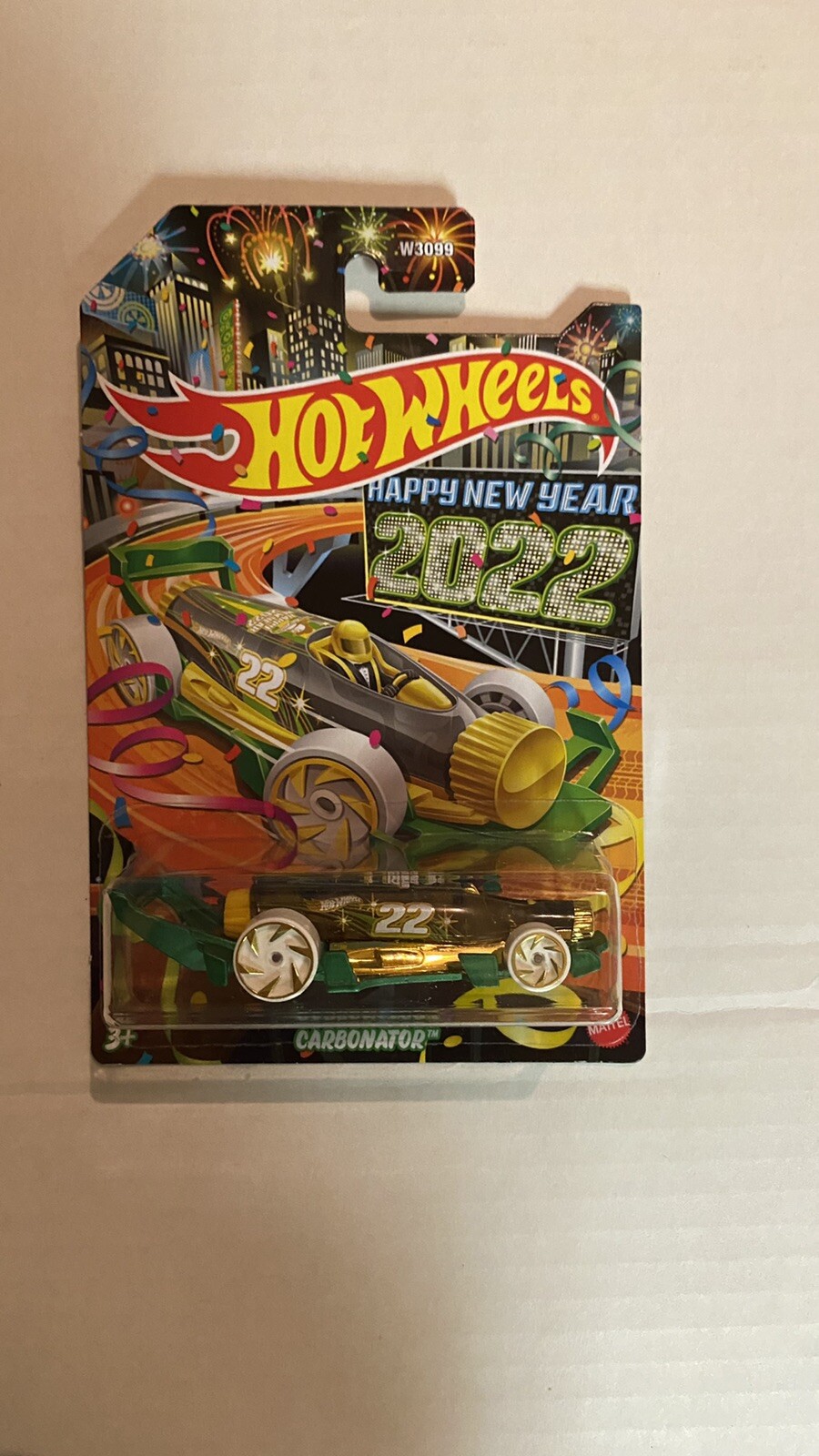 Hot Wheels Carbonator HAPPY NEW YEAR 2022 New Fast Ship In Hand Ships In Box