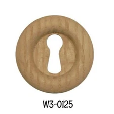 Keyhole Cover Round Oak Large Key hole Cover 1-5/16" Diameter Escutcheon