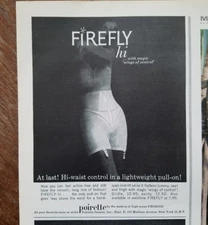 1957 vintage women's POIRETTE high waist girdle garters fashion ad