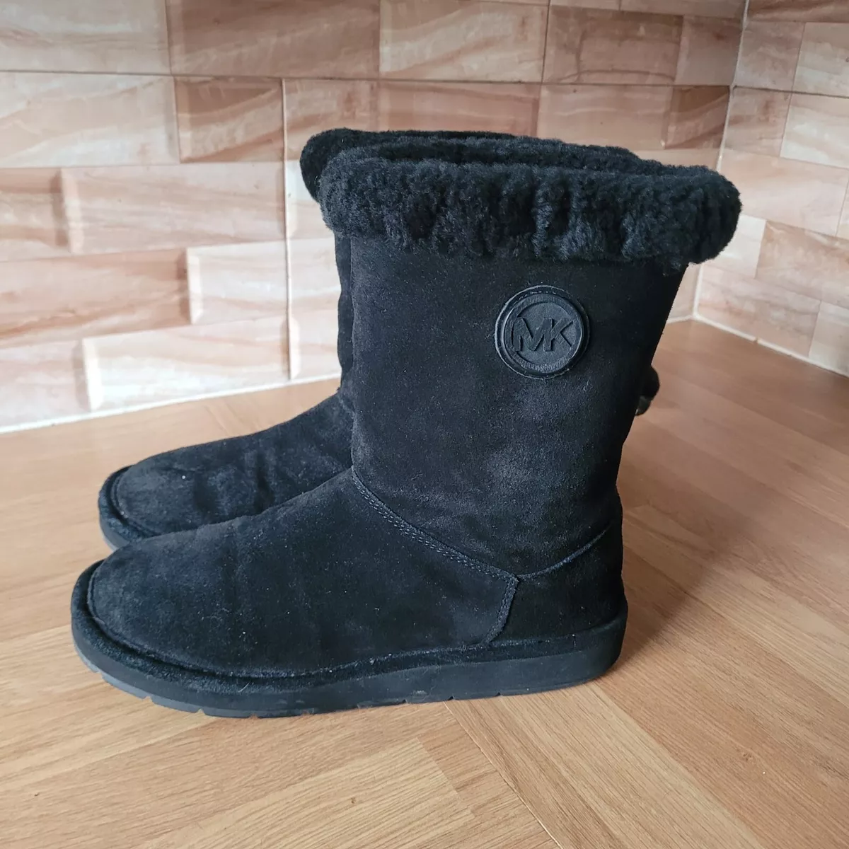 Michael kors shearling best sale boots