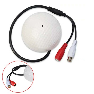 Audio Monitoring MIC Sound Pickup Microphone for CCTV Surveillance Security v^