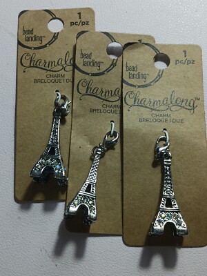 Bead Landing Eiffel Tower Charms Lot of 3