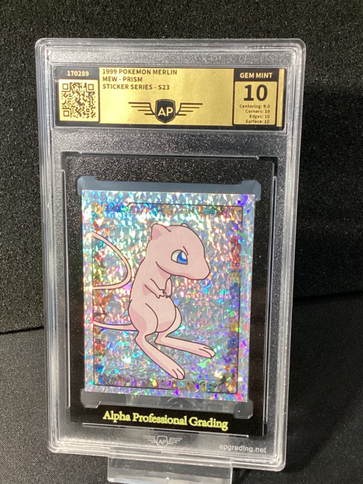 1999 Pokémon Merlin Sticker prism Mew, Pikachu or Blastoise  GemMint