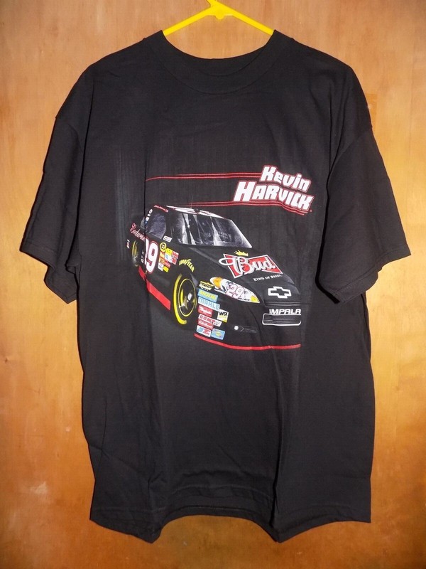 KEVIN HARVICK #29 BUDWEISER DOUBLE-SIDED GRAPHICS T-SHIRT [XL]