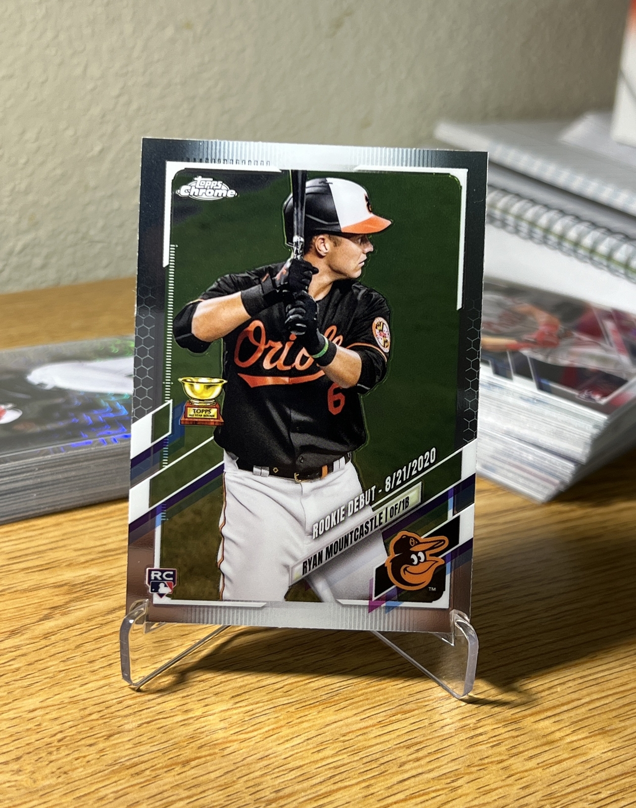 2021 Topps Chrome Ryan Mountcastle Rookie Debut Baltimore Orioles #USC39 Base