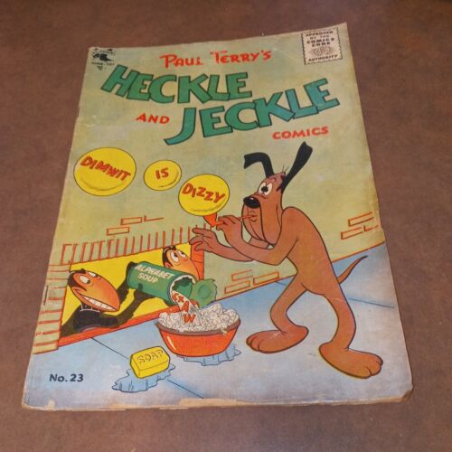 Heckle And Jeckle 23 st john comics 1955 âge d'or drôle de dessin animé animal enfants - Photo 1/3